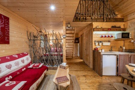 Cabane 1 chambre, avec jardin