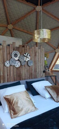 Dôme romantique, 2 voyageurs, avec jardin