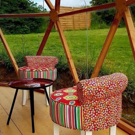 Dôme romantique, 2 voyageurs, avec jardin
