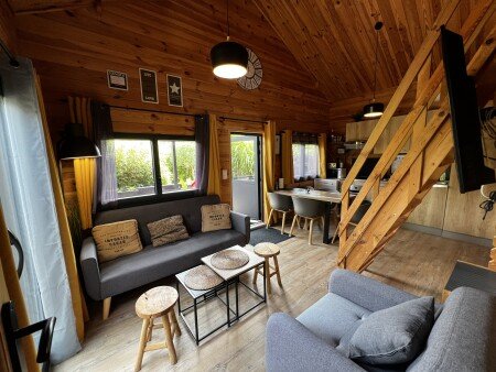 Chalet moderne, 2 chambres, avec jardin
