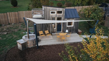 Tiny house romantique, 1 chambre, avec jardin