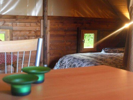Tente design, 1 chambre, avec jardin