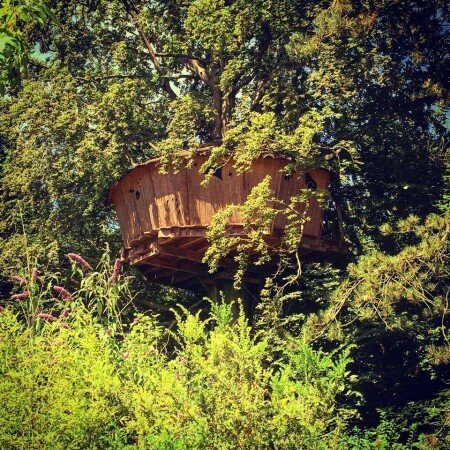 Cabane romantique, 1 chambre, avec jardin