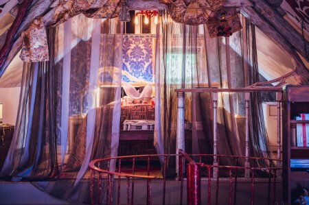 Hébergement insolite romantique, 1 chambre, avec jardin
