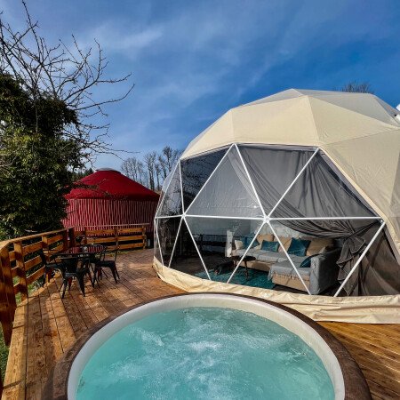 Dôme 1 chambre, avec jardin