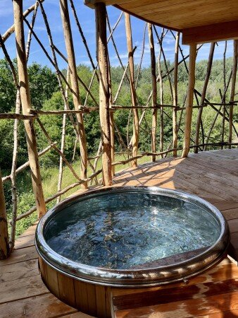 Cabane confortable, 1 chambre, avec jardin