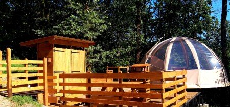 Dôme confortable, 1 chambre, avec jardin