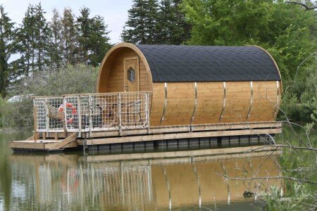 Cabane sur l'eau romantique, 1 chambre, avec jardin