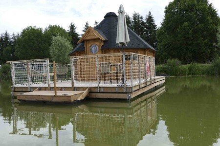 Cabane sur l'eau 1 chambre, avec jardin