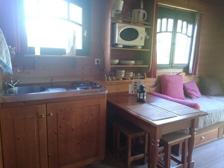 Roulotte 1 chambre, avec jardin