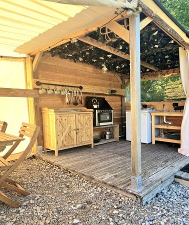 Tente 1 chambre, avec jardin