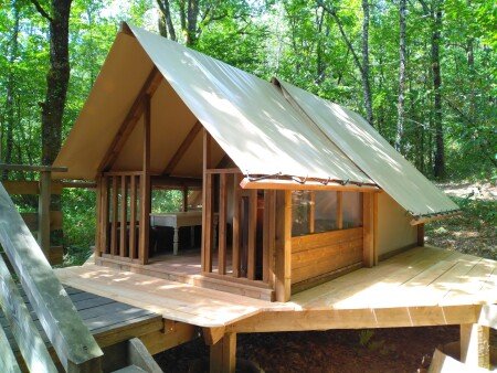 Tente 1 chambre, avec jardin