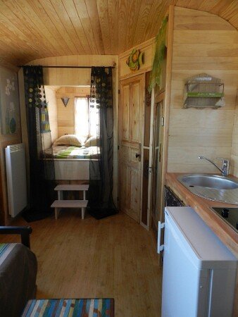 Roulotte authentique, 1 chambre, avec jardin