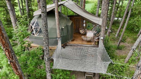 Tente confortable, 1 chambre, avec jardin