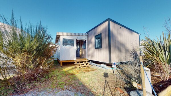 Mobil home 3 chambres, avec jardin