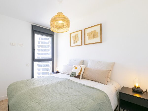 Studio design, 1 chambre, avec salle de sport