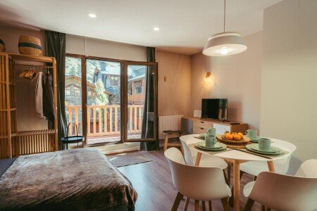 Apartamento 1 habitación, con jardín