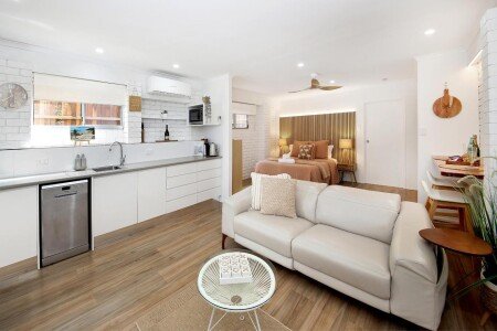 Apartment 1 bedroom, with garden