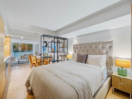 Apartment 1 bedroom, with garden