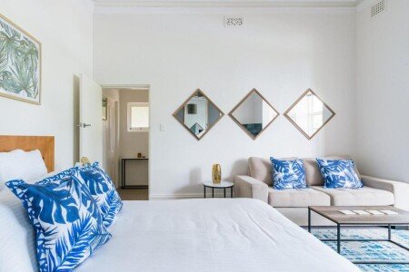 Apartment 1 bedroom, with garden