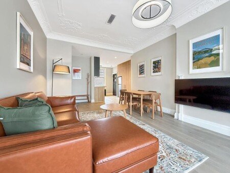 Apartment 3 bedrooms, with garden