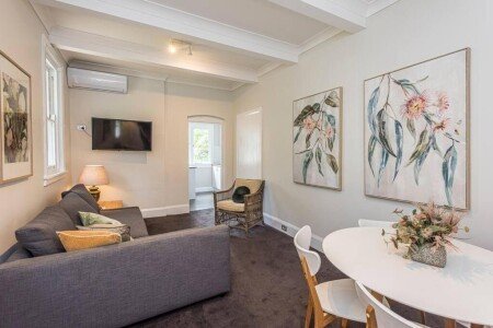 Apartment 1 bedroom, with garden