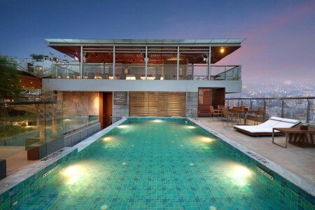 Hotel with pool