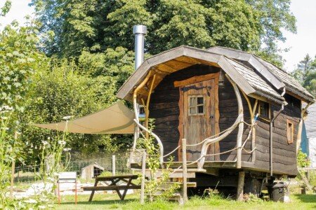 Roulotte 1 chambre, avec jardin