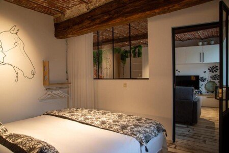 Bed and breakfast 1 chambre, avec jardin