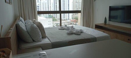 Apartamento 1 quarto, com piscina