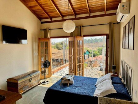 Apartamento 1 convidado, com jardim