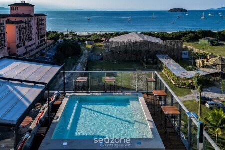 Apartamento 1 convidado, com piscina