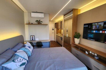 Apartamento 1 quarto, com piscina