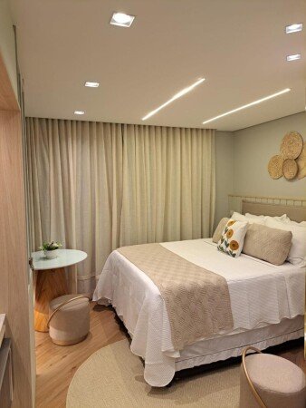 Apartamento 1 convidado, com ginásio