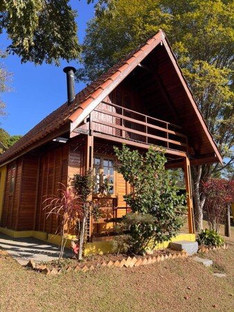 Chalé 1 quarto, com piscina