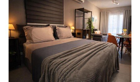 Apartamento 1 quarto, com ar condicionado