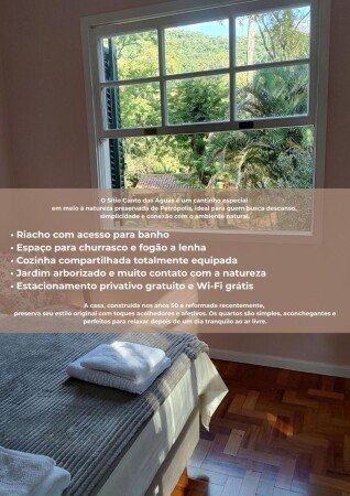 Pousada / Bed and breakfast 4 convidados, com jardim