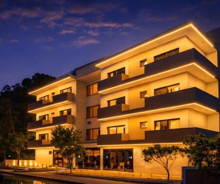 Hotel com jardim