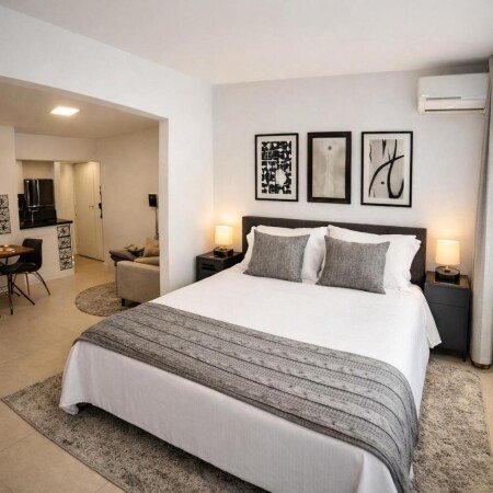 Apartamento 1 quarto, com ar condicionado