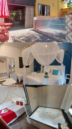 Pousada da juventude 3 convidados, com jacuzzi