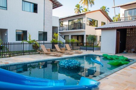 Apartamento 1 convidado, com piscina