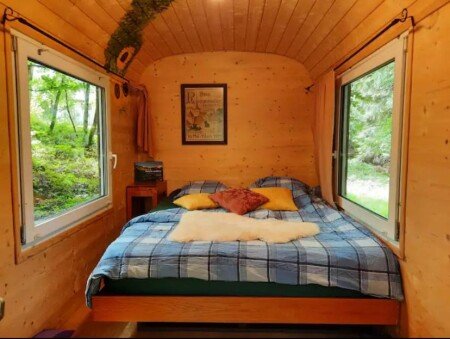 Roulotte 1 chambre, avec jardin