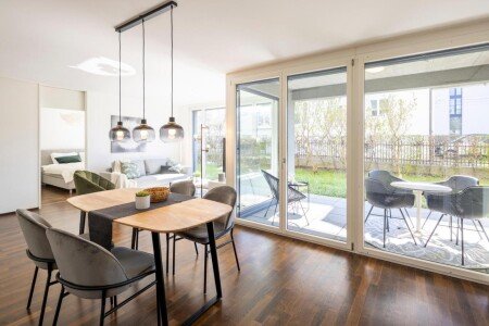 Apartamento 1 habitación, con jardín