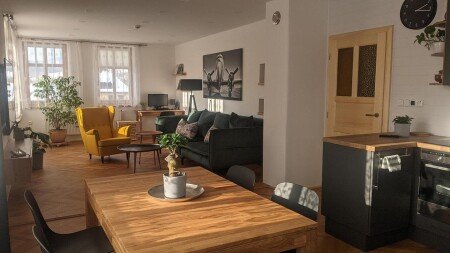 Wohnung 2 Schlafzimmer, mit Garten