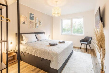 Wohnung 2 Schlafzimmer, mit Garten