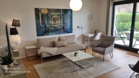 Apartamento 1 habitación, con jardín