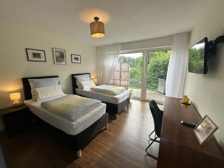 Wohnung 2 Schlafzimmer, mit Garten