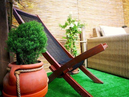 Ferienhaus 1 Schlafzimmer, mit Garten