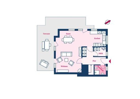 Ferienhaus 3 Schlafzimmer, mit Garten