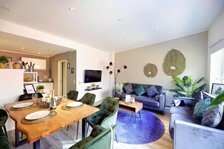 Wohnung 2 Schlafzimmer, mit Garten